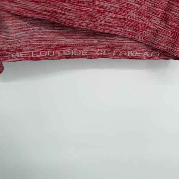 Lululemon Top Mens Large Metal Vent Tech Long Sleeve Red Workout Active Running - Picture 3 of 9